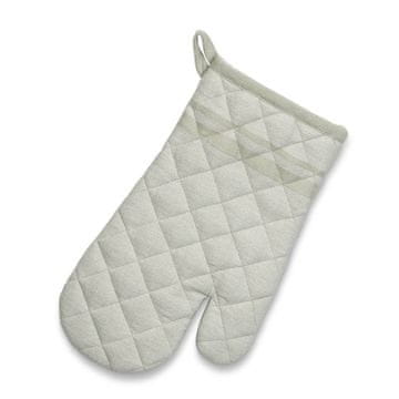 Kela Kuhinjska rokavica Tia, 100 % bombaž, dimno zelena, 31,0 x 18,0 cm
