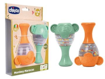 Chicco Maracas Monkey Eco+ Rattle 6m+