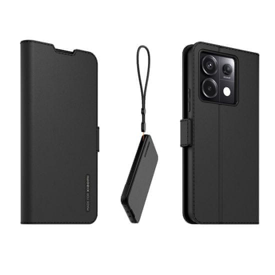 Noname Izdelano za Xiaomi Knjižno stojalo s Poutkem za Xiaomi Redmi Note 13 Pro 5G Black
