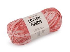 Pletena preja Cotton Fusion 100 g - (3643) roza koral
