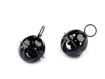 Noč čarovnic buča v roli Ø24 mm - črn obroč (2 kosa)