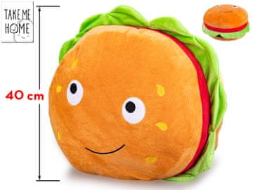 Plišasti hamburger 40 cm z obrazom