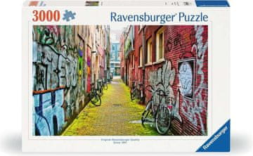 Ravensburger Puzzle Ulična umetnost v Amsterdamu 3000 kosov