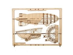UGEARS 3D sestavljanka Zeppelin 2.5D 49 kosov