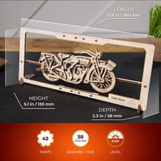 UGEARS 3D sestavljanka Indie Moto 2.5D 42 kosov