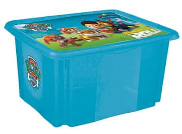 keeeper Škatla za shranjevanje TLAPKOVÁ PATROLA 38x29,5x20,5cm,15l,s pokrovom iz plastike