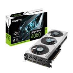 Gigabyte VGA NVIDIA GeForce RTX 4060 EAGLE ICE OC 8G, 8G GDDR6, 2xDP, 2xHDMI