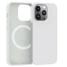 ER POWER Silikonski ovitek CARNEVAL SNAP za iPhone 14 Pro z MagSafe - bel