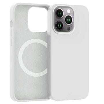 ER POWER Silikonski ovitek CARNEVAL SNAP za iPhone 14 plus z MagSafe - bel