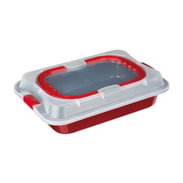 Berlingerhaus Pekač s pokrovom Burgundija Metallic Line 36,5x24,5x5,5 cm BH-7862