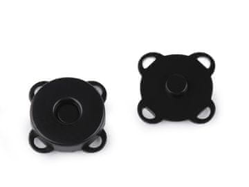 Magnetni gumbi za šivanje Ø14 mm - črni lak (20 kompletov)