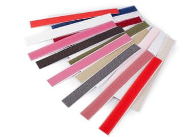 Velcro kavelj + plišasto lepilo širine 20 mm - mešanica barv (24 parov)