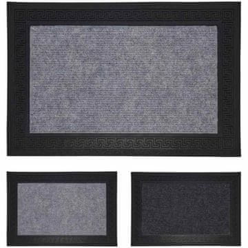 HOMESTYLING Gumijasta preproga 60 x 40 cm siva KO-A48100000sedež