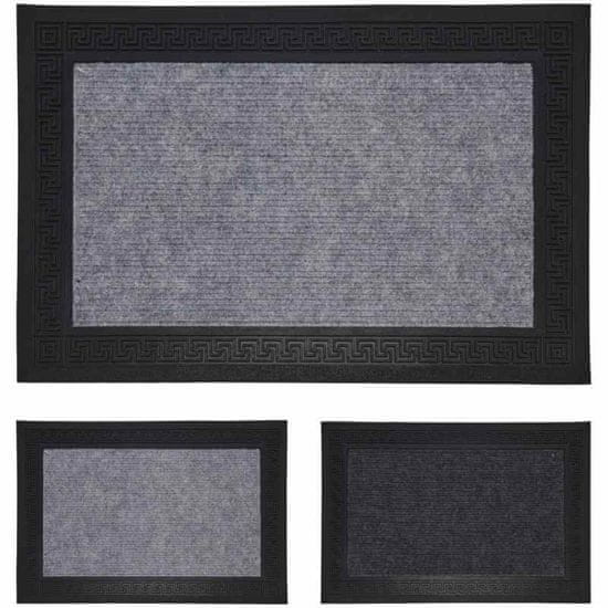 HOMESTYLING Gumijasta preproga 60 x 40 cm črna KO-A48100000cern