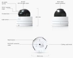 Ubiquiti Networks UVC-G5-Dome-Ultra kamera UniFi, bela