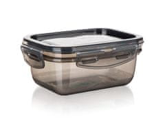 Banquet CADENZA pravokotna škatla 0,45 l z zapiranjem s sponko, plastika, dimljena