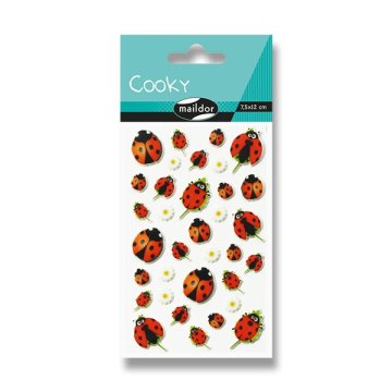 Maildor 3D Cooky nalepke - Ladybugs