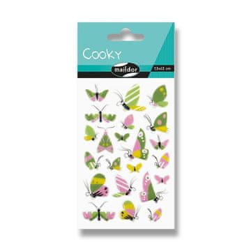 Maildor 3D Cooky nalepke - metulji
