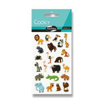 Maildor 3D Cooky nalepke - Savannah Animals