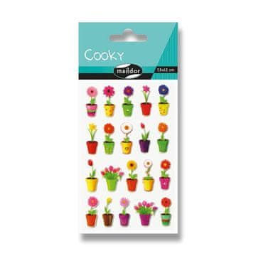 Clairefontaine Maildor 3D Cooky nalepke - House Flowers