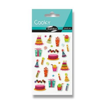 Maildor 3D Cooky nalepke - rojstni dan