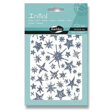 Maildor Initial Holographic Stickers - Stars
