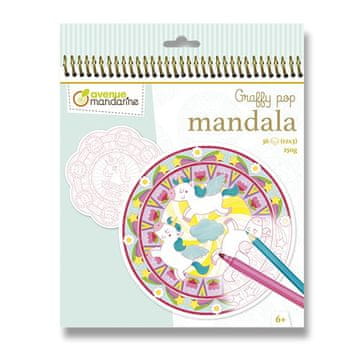 Avenue Mandarine Barvanje stran Graffy Pop Mandala - Magic