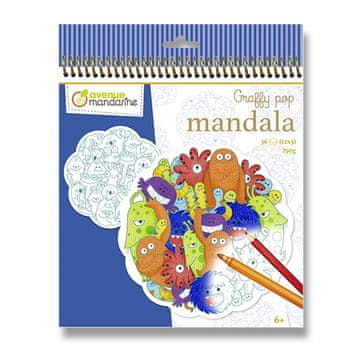 Avenue Mandarine Pobarvanka Graffy Pop Mandala - pošasti