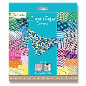 Avenue Mandarine Komplet papirjev Origami Geometry - 60 listov