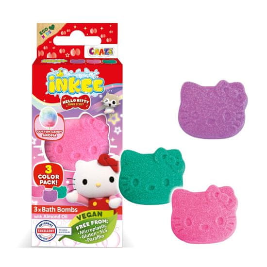 INKEE Mini pakiranje peneče bombice - Hello Kitty