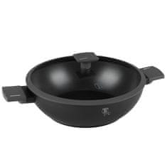 Berlingerhaus Ponev WOK s titanovo površino in pokrovom 30 cm antracitna kolekcija BH-8125