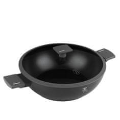 Berlingerhaus Ponev WOK s titanovo površino in pokrovom 30 cm antracitna kolekcija BH-8125