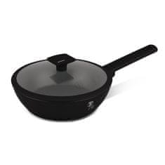 Berlingerhaus Globoka ponev s titanovo površino in pokrovom 24 cm Matte Black Collection BH-8179