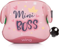 Chipolino Wing i-Size 125-150cm Isofix, roza Mini BOSS