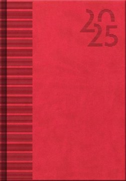 Dnevnik 2025 Vivella Red, dnevni A5