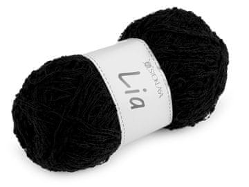 Pletena preja nopka Lia 100 g - črna
