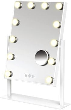 Immax LED namizno kozmetično ogledalo MUST HAVE na prisesku, 12 W, CCT, topla do hladna bela