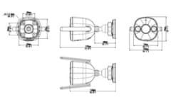 Uniarch by Uniview IP kamera/ UHO-B2D-M3F3D/ Bullet/ 3Mpx/ 2,8 mm/ 1296p/ Wi-Fi/ SD/ Mic&Speaker/ Color Night/ IP67/Onvif
