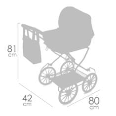 DeCuevas 80078 Zložljivi voziček za lutke s torbo Verona 2024 - 81 cm