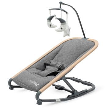 NEW BABY Otroški gugalni stol Snuggle NewBaby siv
