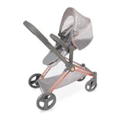 Rappa DeCuevas 3-v-1 otroški voziček za lutke z nahrbtnikom CITY X 2024 - 73 cm, zložljiv