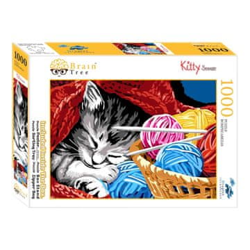 Drevo možganov Sestavljanka Sleeping kitten 1000 kosov