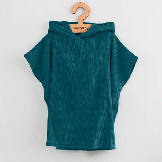 NEW BABY Baby muslin pončo Feeling ocean 35 cm - XS