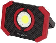 Nedis Delovna svetilka / 1000 lm/ domet 30 m/ 10 h/ napajanje z baterijo (vgrajena Li-Ion)/ 5 V DC/ 10 W/ USB-C/ če