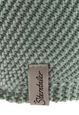 Sterntaler Pletena kapa GOTS s podlogo in ušesi zelena uni velikost 47 cm - 9-12 m