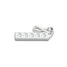 Solight Podaljševalni kabel, 5 vtičnic, 5 m, bel