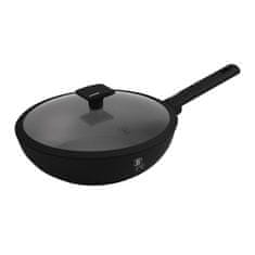 Berlingerhaus Ponev WOK s titanovo površino in pokrovom 28 cm Matte Black Collection BH-8181