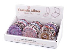 Kozmetično ogledalo Mandala - mešanica različic (12 kosov)