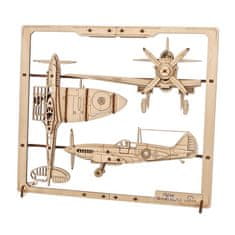 UGEARS 3D sestavljanka Bojno letalo 2.5D 47 kosov