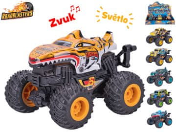 Roadblasters monster truck 12 cm na baterije z vztrajnikom, svetlobo in zvokom